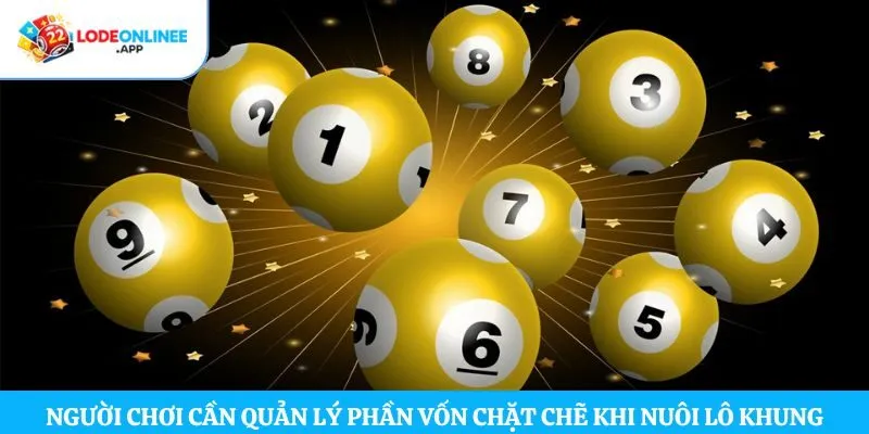 Người chơi cần quản lý phần vốn chặt chẽ khi nuôi lô khung