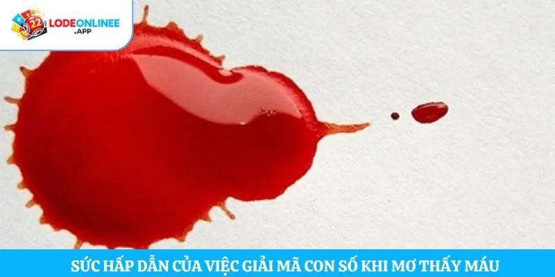 Sức hấp dẫn của việc giải mã con số khi mơ thấy máu